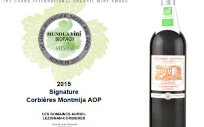 Médaille d’Argent au concours du vin bio Mundus Vini Biofach